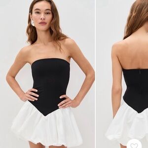 Forever 21 Black and White Mini Dress